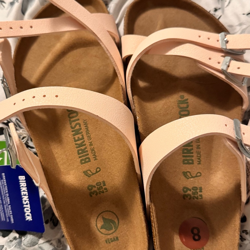 Birkenstock Franca Pink Sandals with Cork Footbed